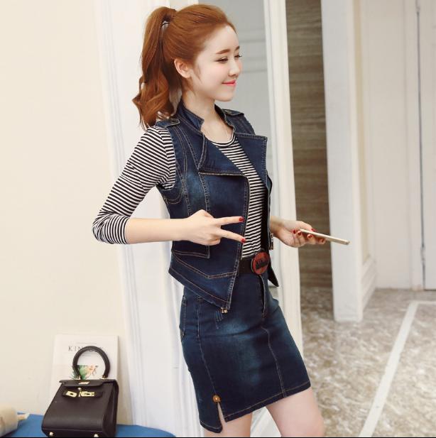 牛仔连衣裙时髦,率性牛仔连衣裙