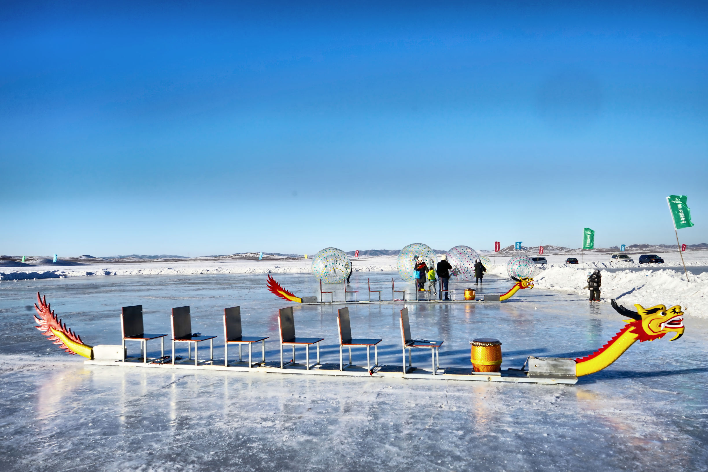 穿越内蒙古大草原雪景,来内蒙古大草原看雪