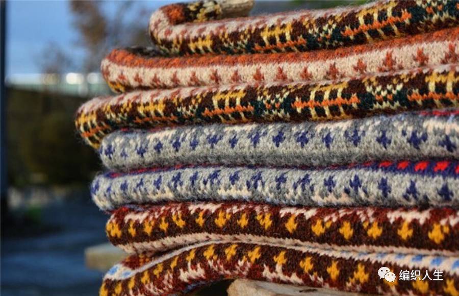 根西岛毛衣,费尔岛圆肩毛衣图解