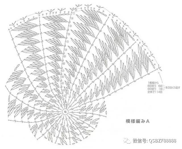 螺旋帽子完整图解,初学夏装帽子图解