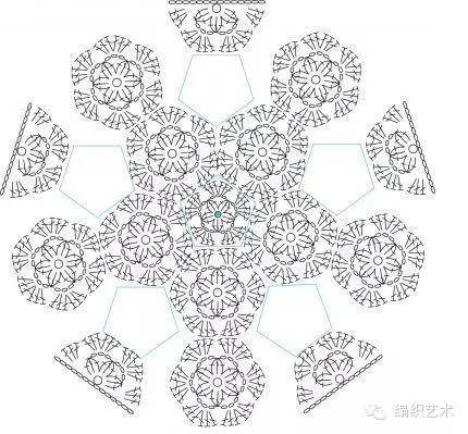 新款堆堆帽钩针图解,毛线钩针足球挂件文字图解