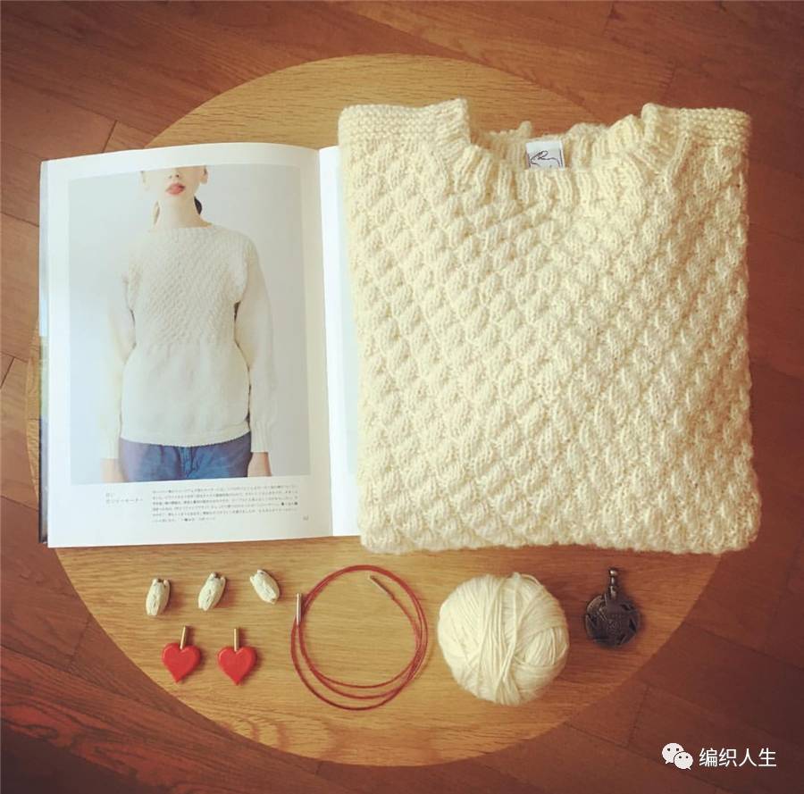 根西岛毛衣,费尔岛圆肩毛衣图解