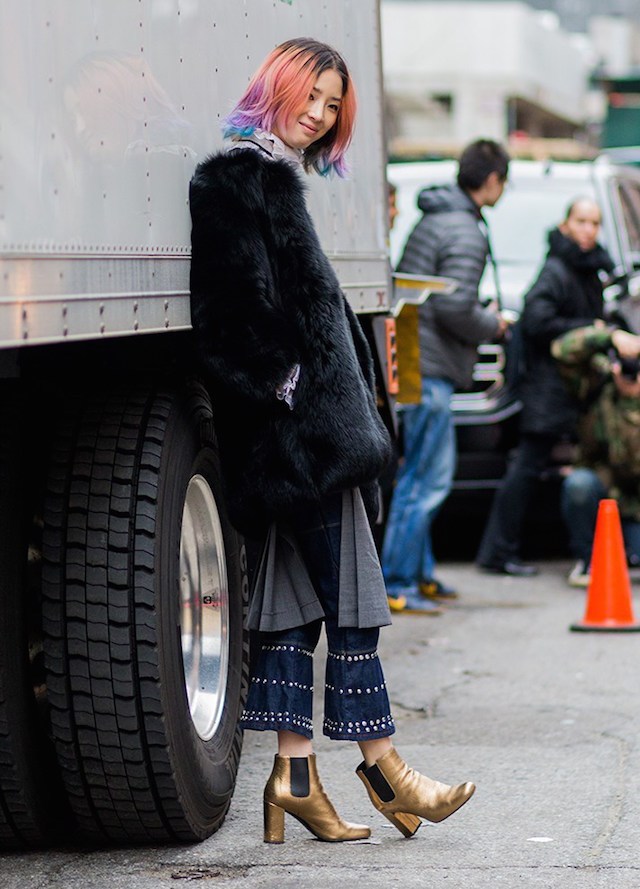 冬日穿搭切尔西靴好看吗,高筒切尔西靴冬季搭配