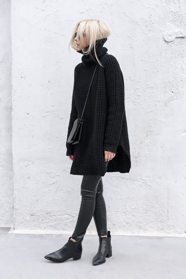 冬日穿搭切尔西靴好看吗,高筒切尔西靴冬季搭配