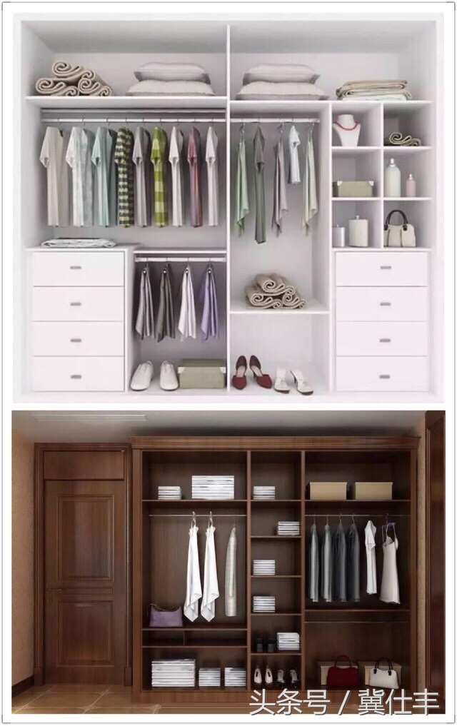 定制衣柜颜色搭配效果图视频,定制床头柜与衣柜一体效果图