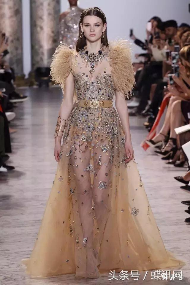 eliesaab2023春夏高定秀,eliesaab巴黎2019高级定制时装周