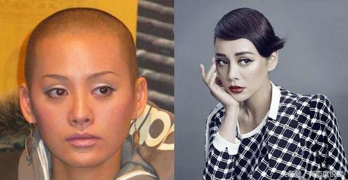 女星光头形象对比,女星光头真实照片