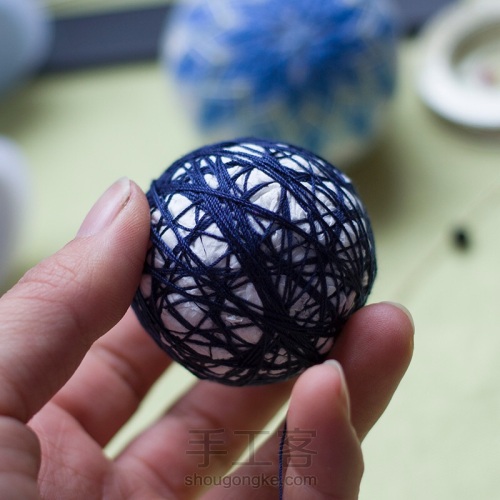 冰凌花手鞠球,手鞠球冰凌花教程