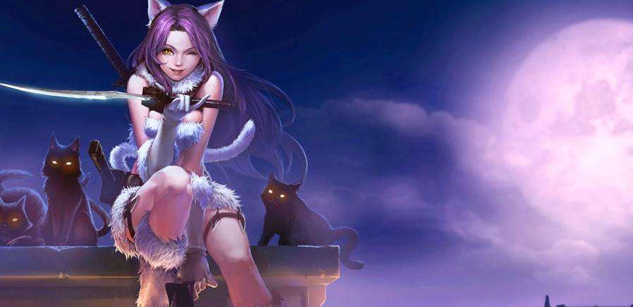 英雄联盟女英雄卡特琳娜美图,英雄联盟斗魂竞技场卡特琳娜