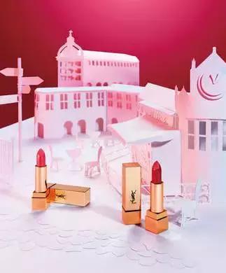 情人节ysl礼盒套装送女友,ysl圣罗兰七夕限定礼盒色号416