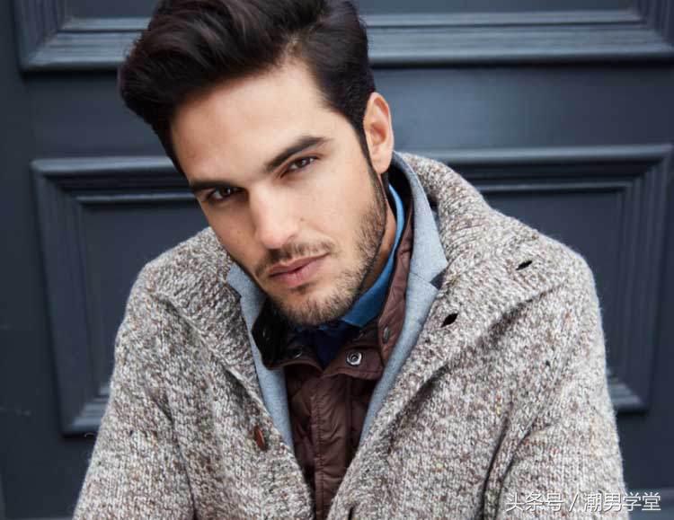 慵懒开衫毛衣搭配男人,时尚型男毛衣搭配