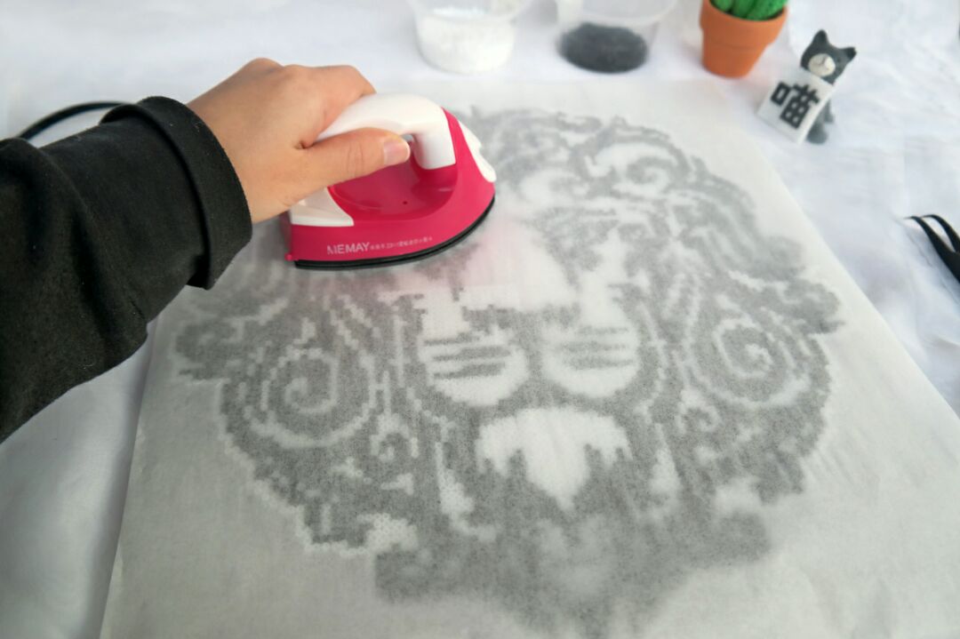 黏土招财猫装饰画,龙猫撑高级灰创意画