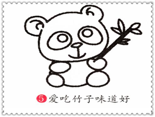 小猪宝宝熊猫宝宝,胖小猪儿童简笔画