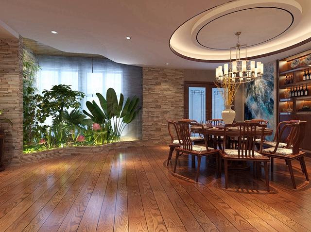 西安190平米轻奢风装修,新中式190装修实景效果图