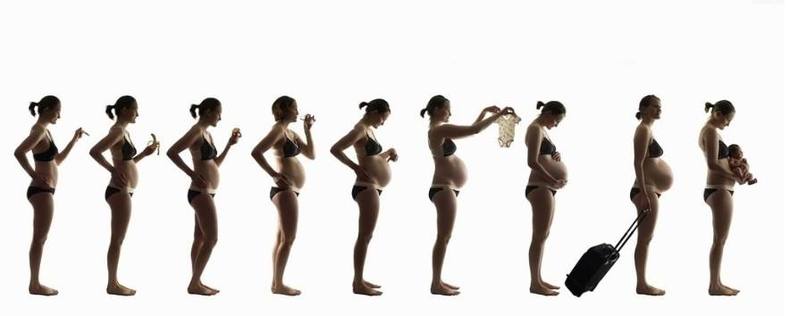 孕妇的春装有多好看照着穿美呆了,孕期这样穿美到爆