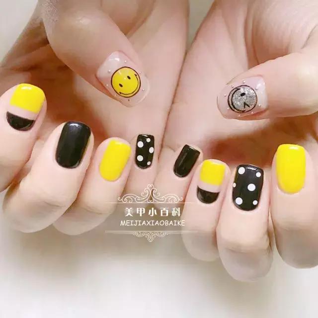 春天美甲2020显白小雏菊,春日小清新粉色系美甲