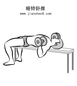 新手哑铃健身计划一周表,哑铃健身计划及标准动作图