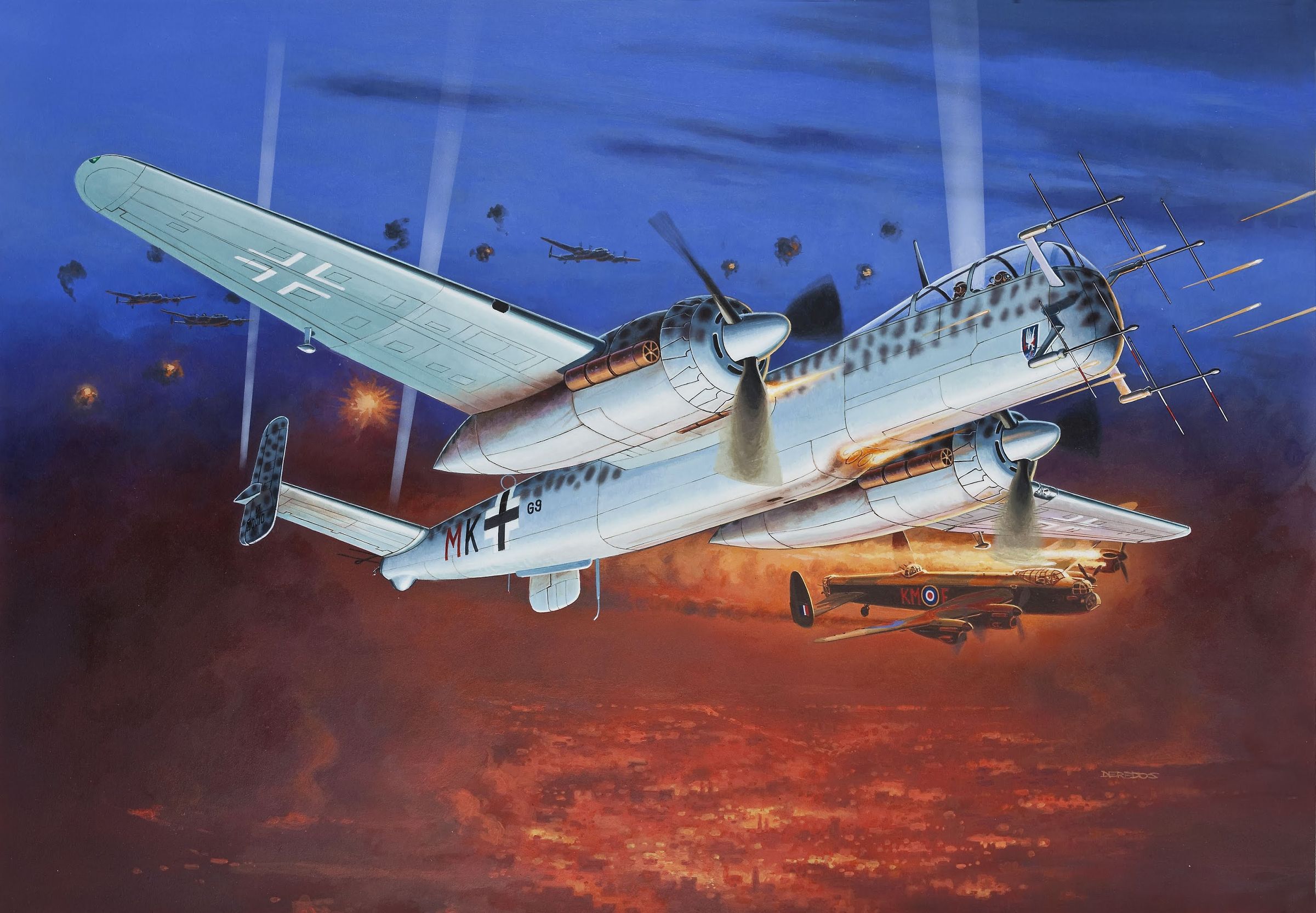 战斗机打中型客机,战斗机打轰炸机