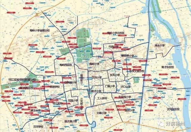 扬州中学初中学区划分,扬州竹西中学学区划分