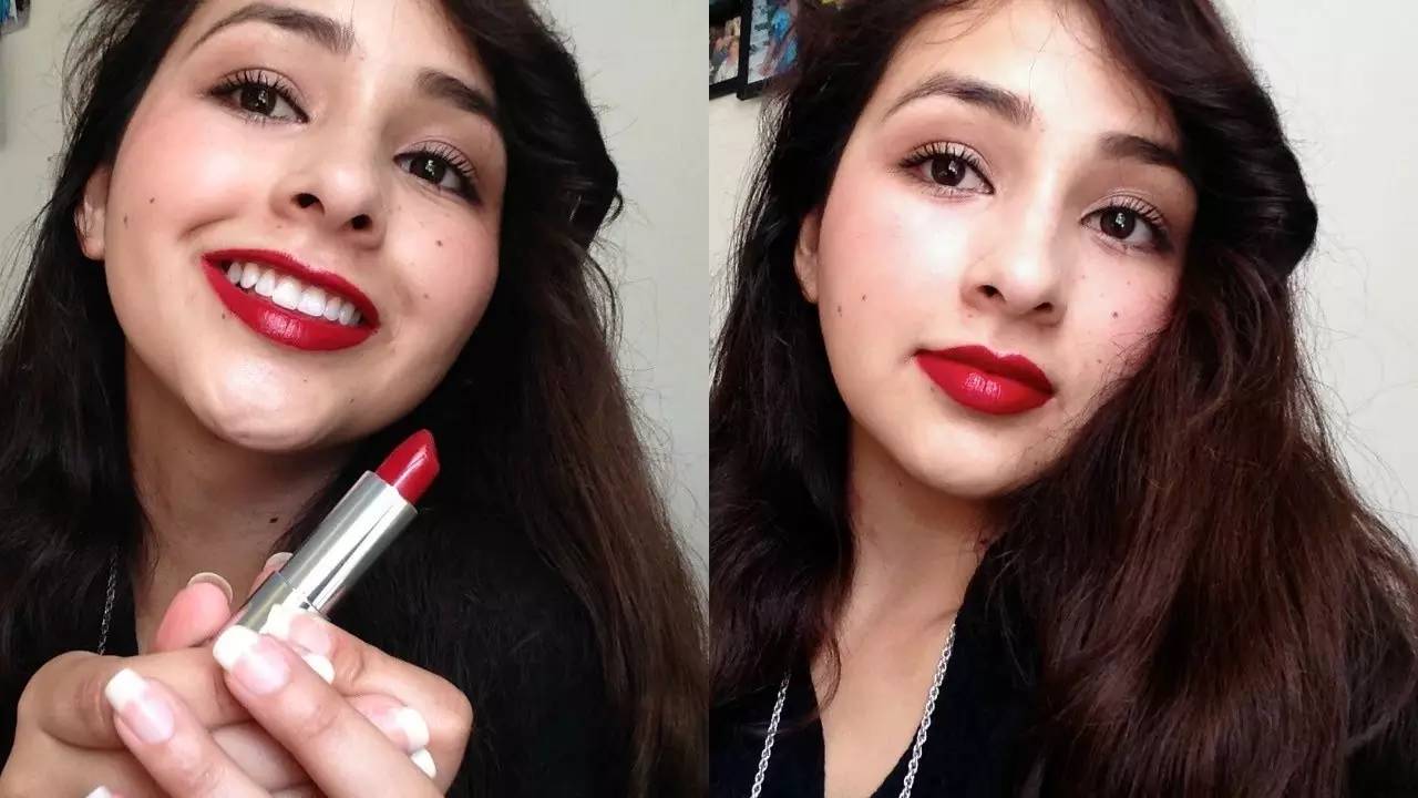 阿玛尼挚爱400和迪奥哑光999,dior999经典正红色口红图片