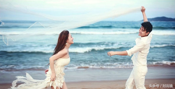 李小璐高清写真图婚纱,李小璐婚纱礼服缎面