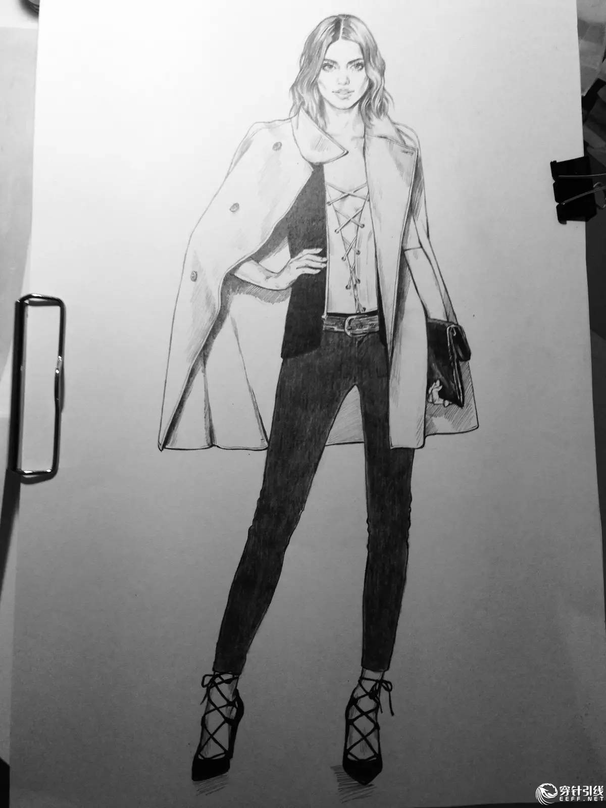 服装设计手绘时装,手绘时尚潮流服装