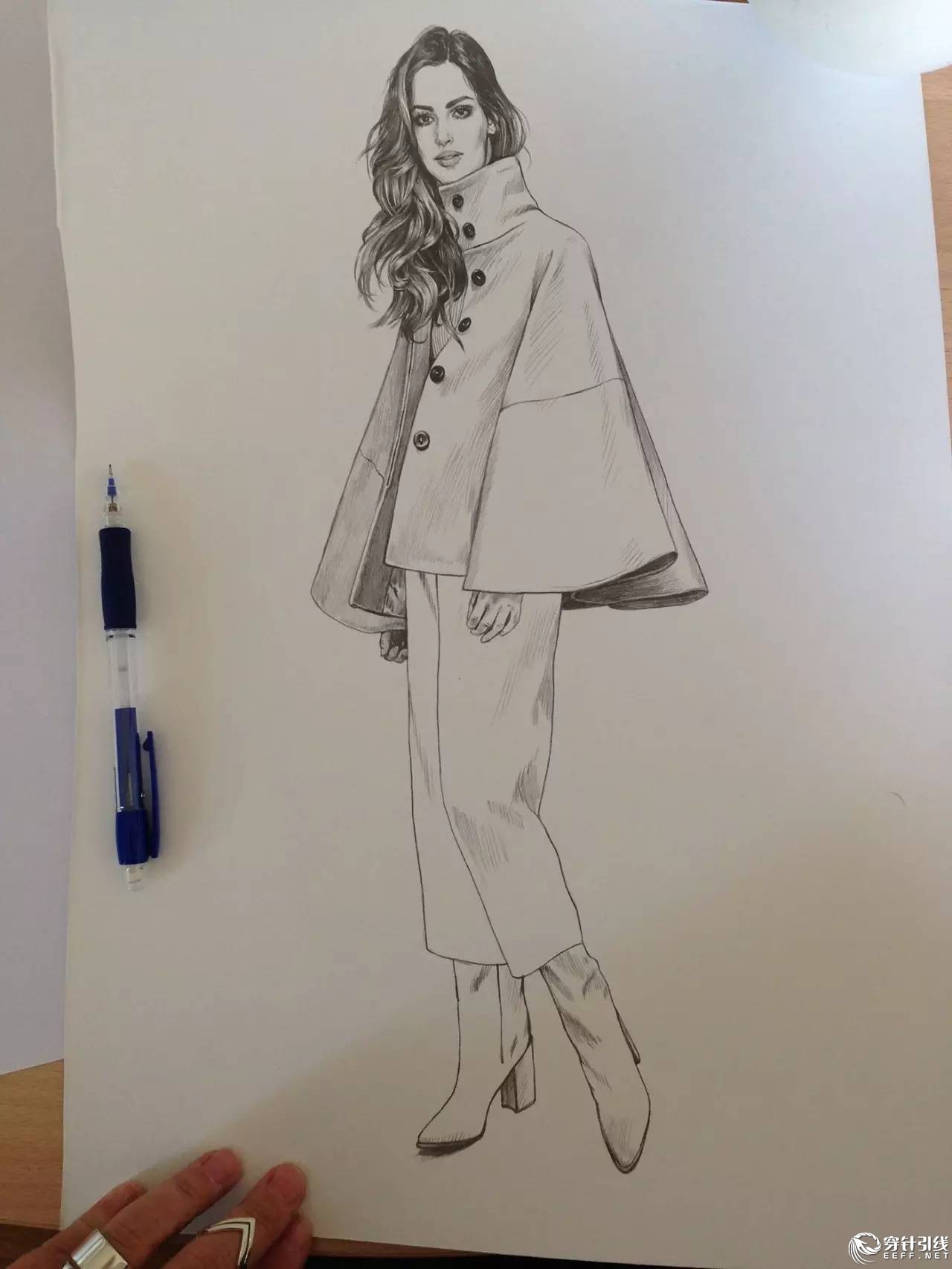 服装设计手绘时装,手绘时尚潮流服装