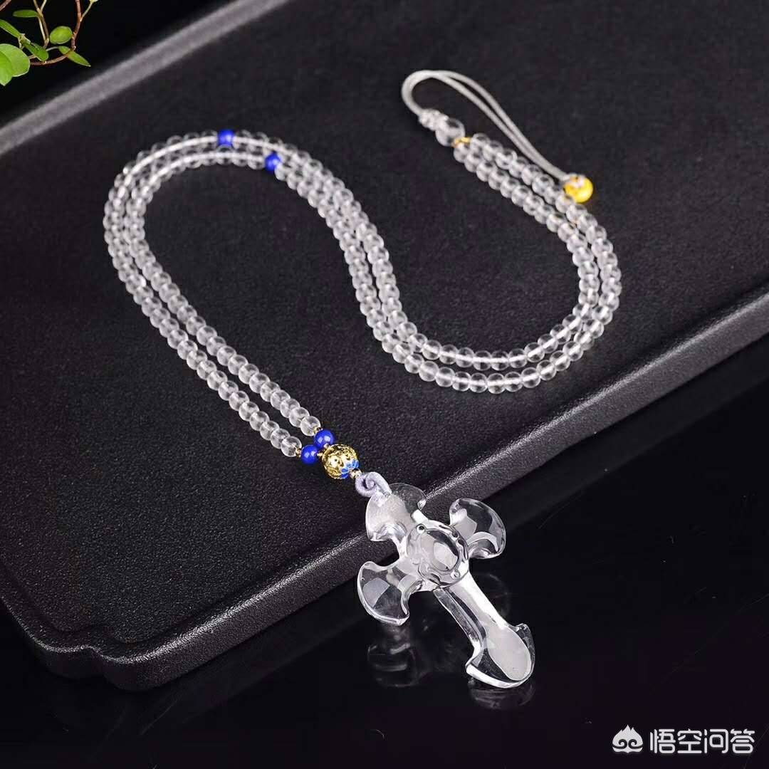 水晶吊坠项链做法,水晶项链配和田玉吊坠