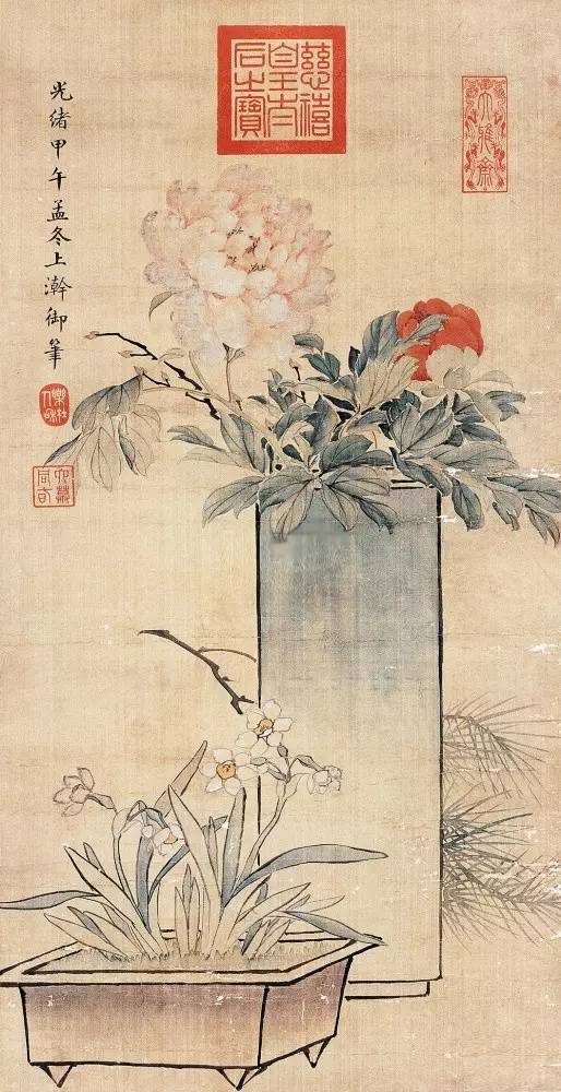 慈禧太后传世书画作品赏析，或为代笔！