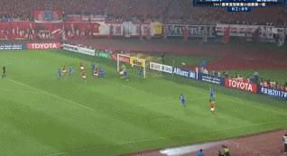 恒大中场角球0角度破门,广州恒大7-0香港东方全场录像