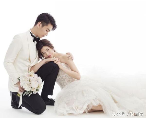 李小璐高清写真图婚纱,李小璐婚纱礼服缎面