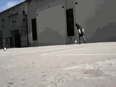 6-12岁足球球感训练足球基本技术,足球对墙训练