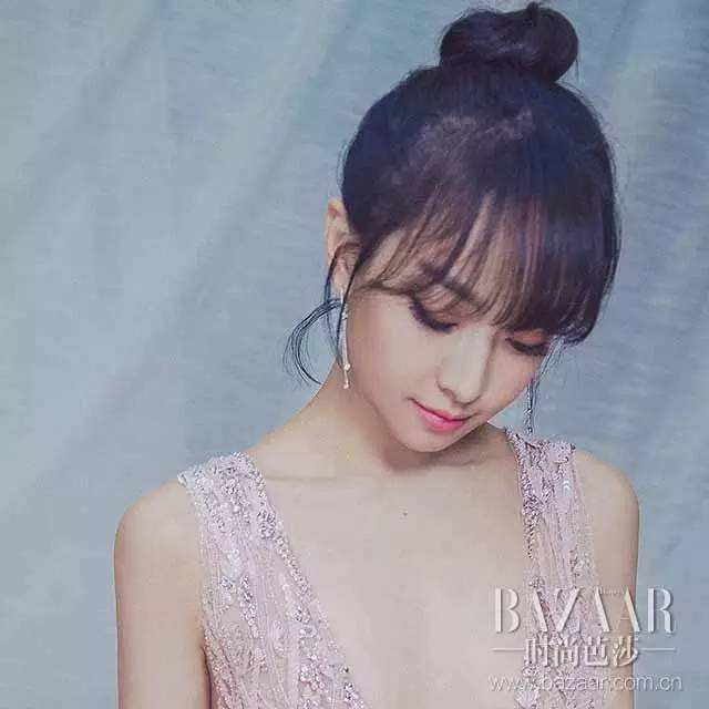 今日发型推荐美出高级感丸子头,明星爆炸头发型