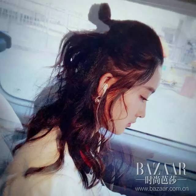 今日发型推荐美出高级感丸子头,明星爆炸头发型