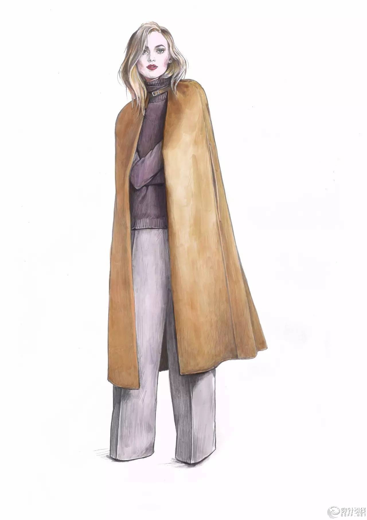 服装设计手绘时装,手绘时尚潮流服装