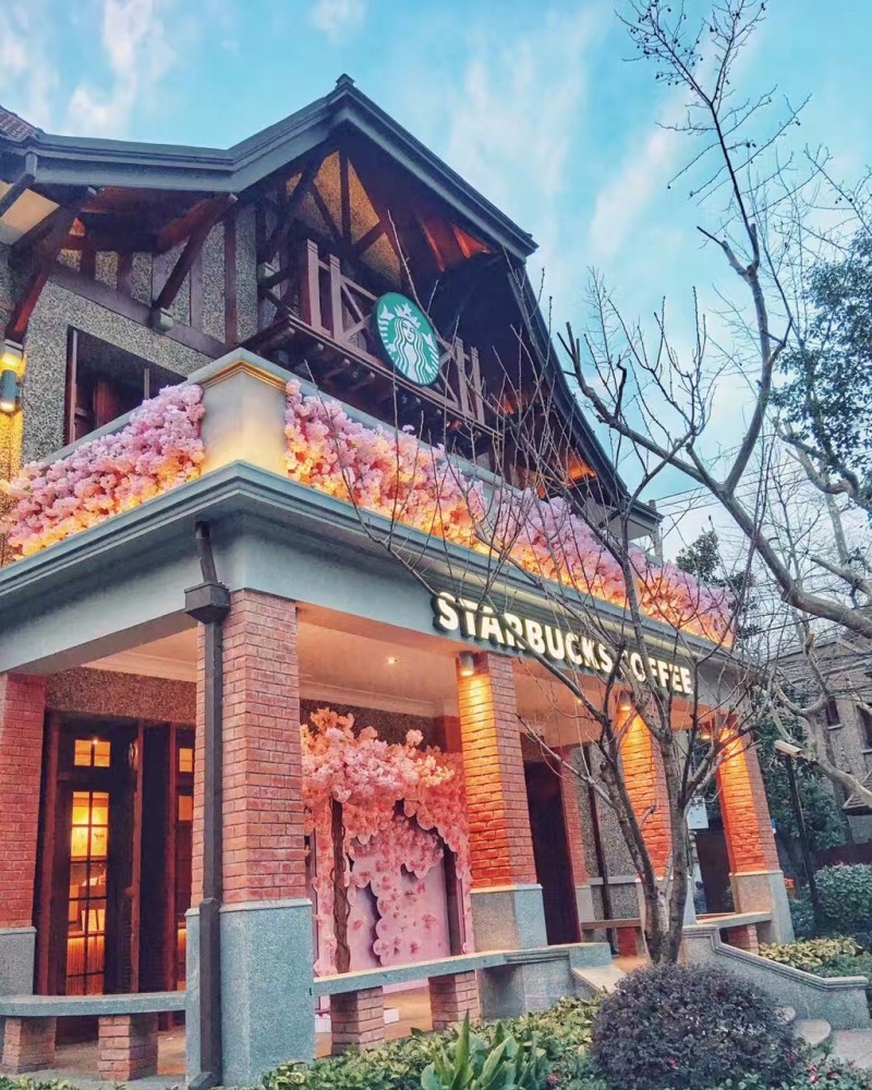 星巴克樱花系列杯子2022,樱花礼盒星巴克