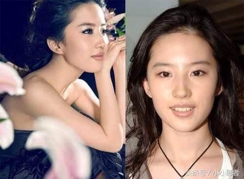 中韩女星同框对比高圆圆,女星素颜大比拼