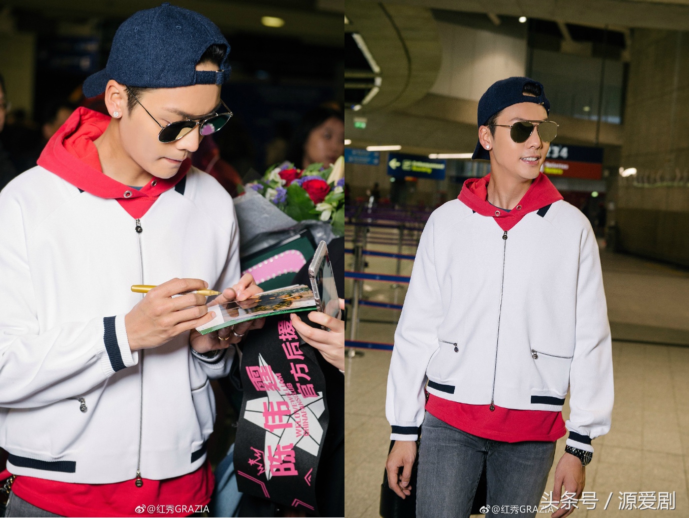 时装周唐嫣一袭红装惊艳全场,时尚穿搭看过来