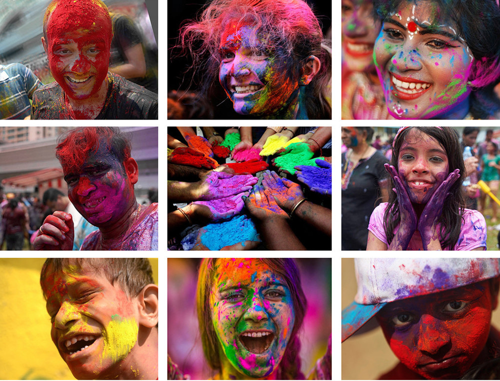 尼泊尔撒红节旅行,尼泊尔洒红节全景