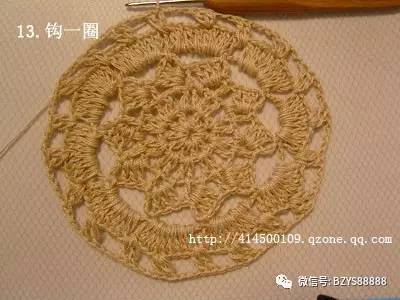 韩版复古钩花镂空针织马甲教程,韩版横织马甲图解