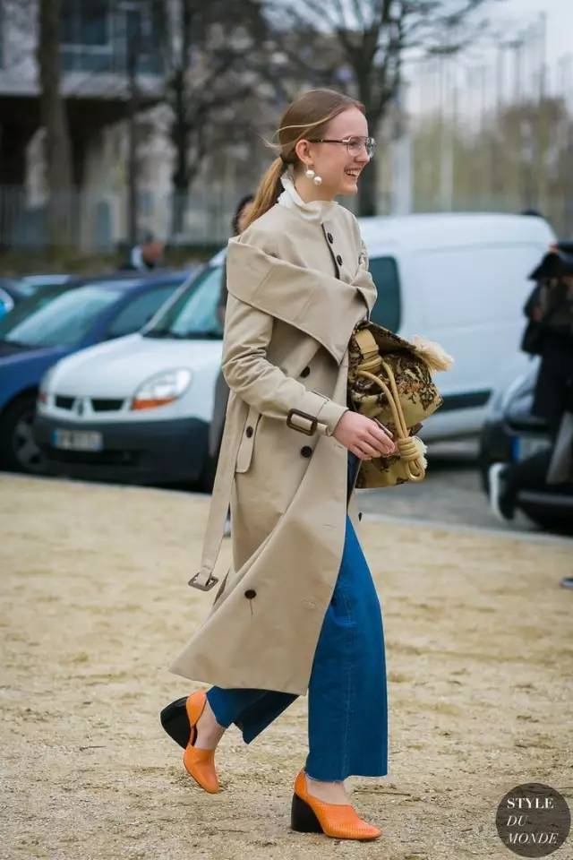 长风衣和短风衣穿搭对比,长风衣外套搭配