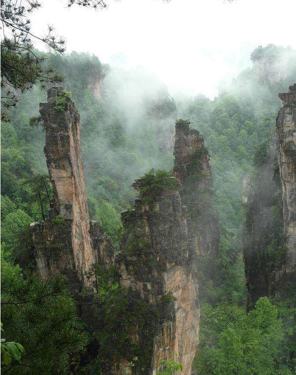 张家界风景太美下雨天却看不清,张家界下雨天哪里好玩