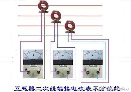 互感器电表带电流表接线原理图,电流互感器正接线反接线