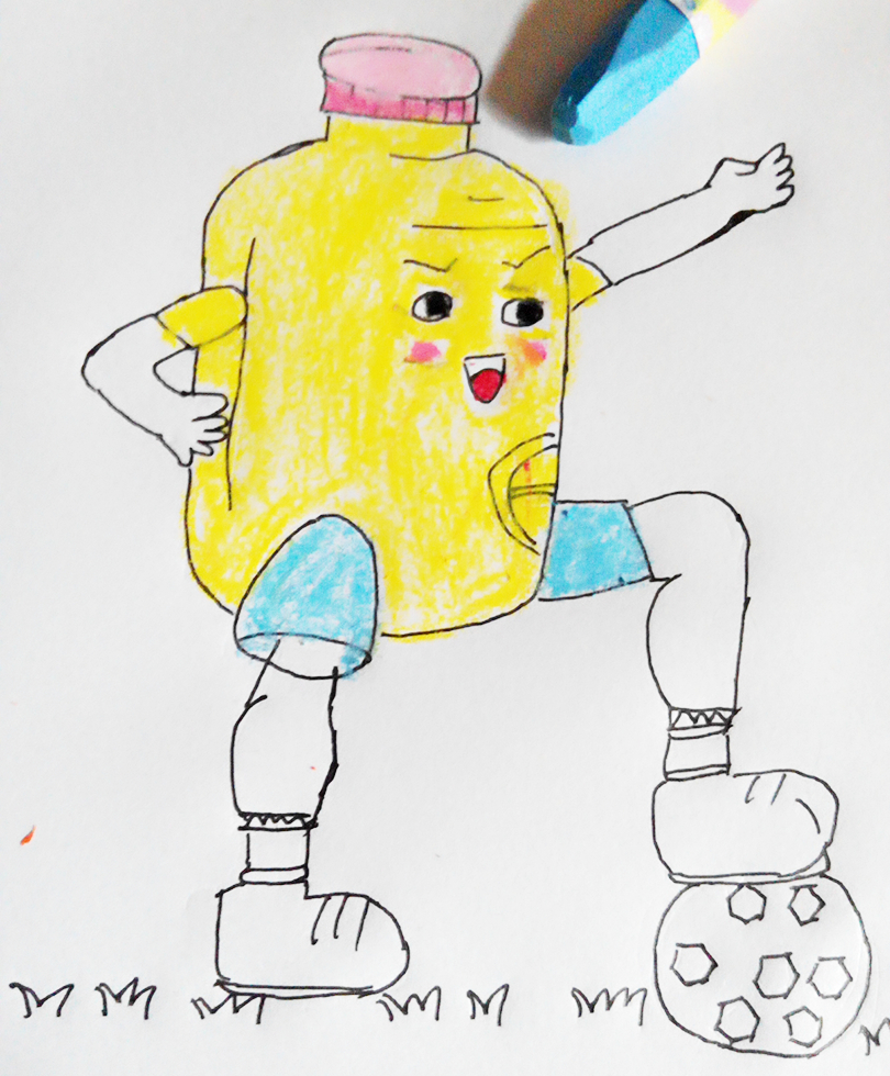 踢足球主题幼儿绘画,幼儿园手工足球主题创意绘画作品