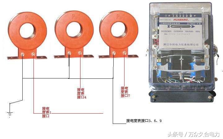 互感器电表带电流表接线原理图,电流互感器正接线反接线