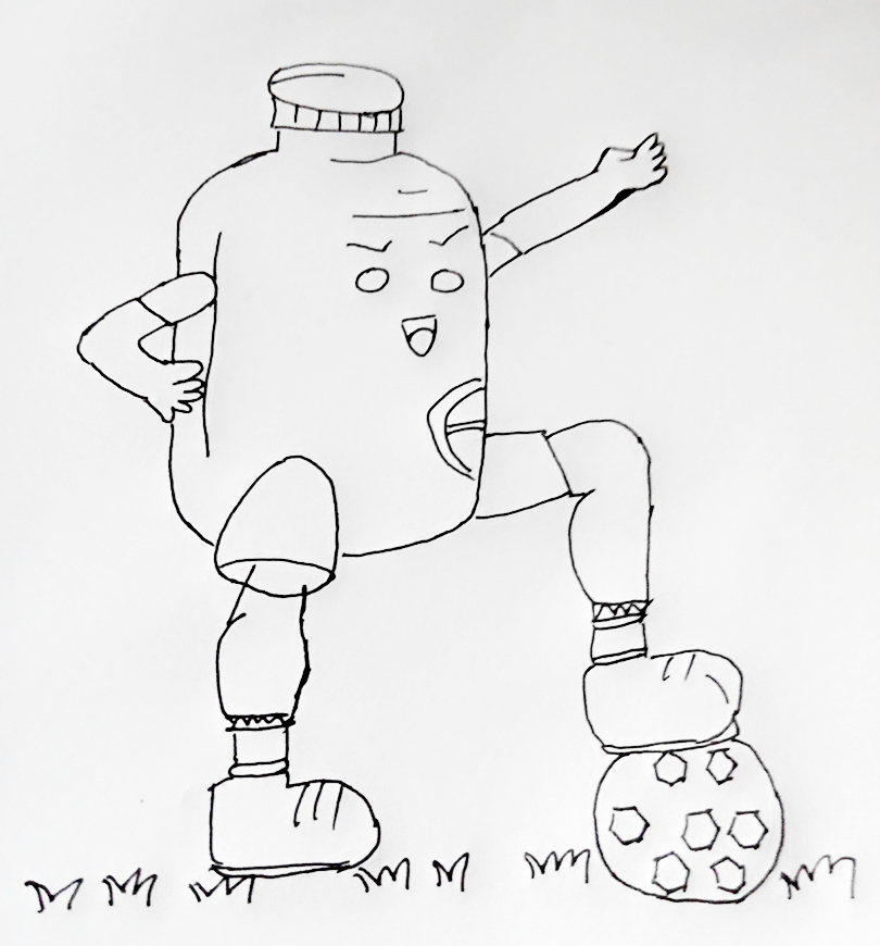 踢足球主题幼儿绘画,幼儿园手工足球主题创意绘画作品