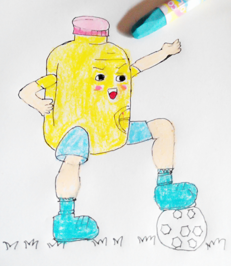 踢足球主题幼儿绘画,幼儿园手工足球主题创意绘画作品