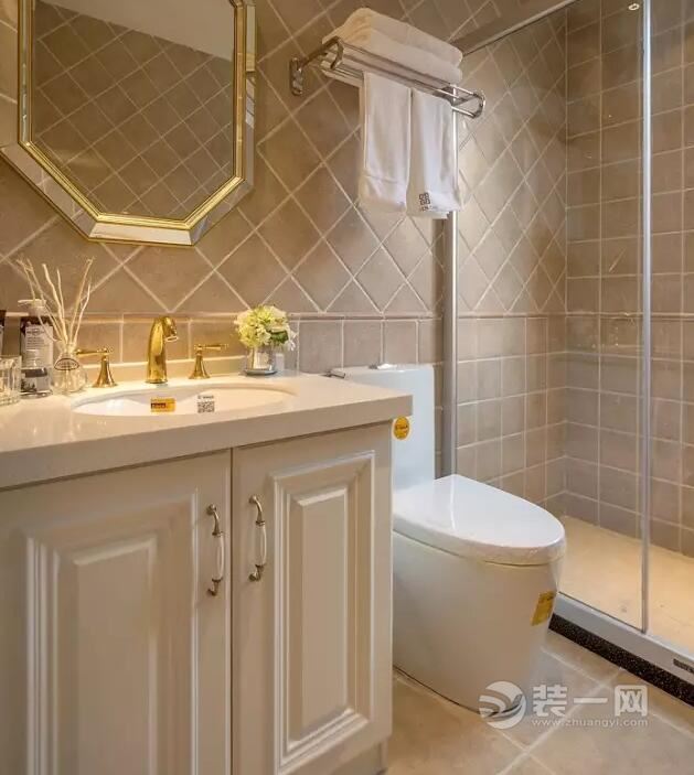 福州博仕后悦府127平美式3室1厅装修案例展示