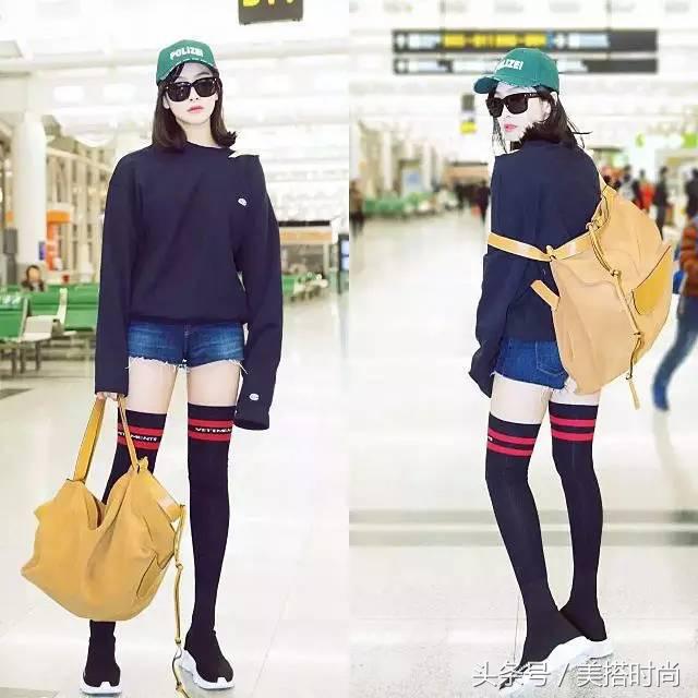 杨幂宋茜新款毛衣,杨幂宋茜穿袜靴