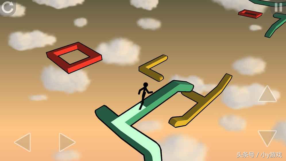 在墙上左右跳跃的跑酷游戏,跑酷游戏从高处跳下来
